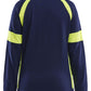 Blaklader Profiel Visible Dames Sweatshirt 35681158 rits marineblauw-fluo geel(8933)