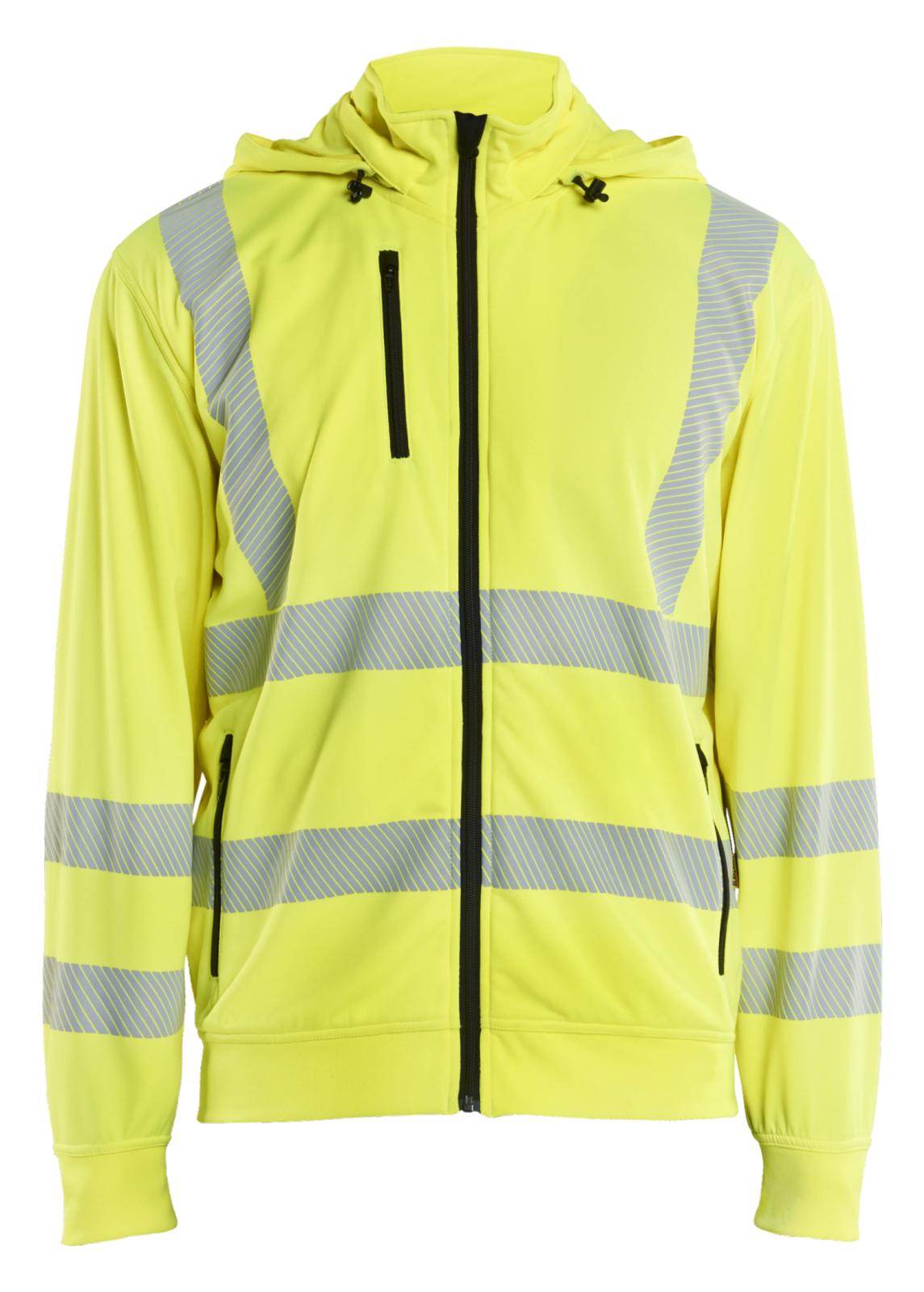 Blaklader High Vis Sweatshirt 35732538 afneembare capuchon HiVis fluo geel(3300)