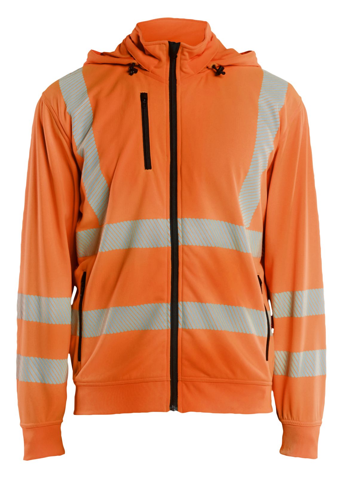 Blaklader High vis Sweatshirt 35732538 afneembare capuchon HiVis fluo oranje(5300)