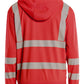 Blaklader High Vis Sweatshirt 35732538 afneembare capuchon HiVis fluo rood(5500)