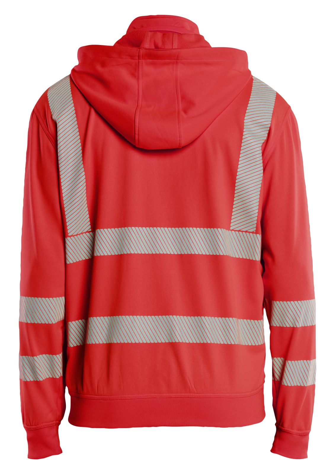 Blaklader High vis Sweatshirt 35732538 afneembare capuchon HiVis fluo rood(5500)