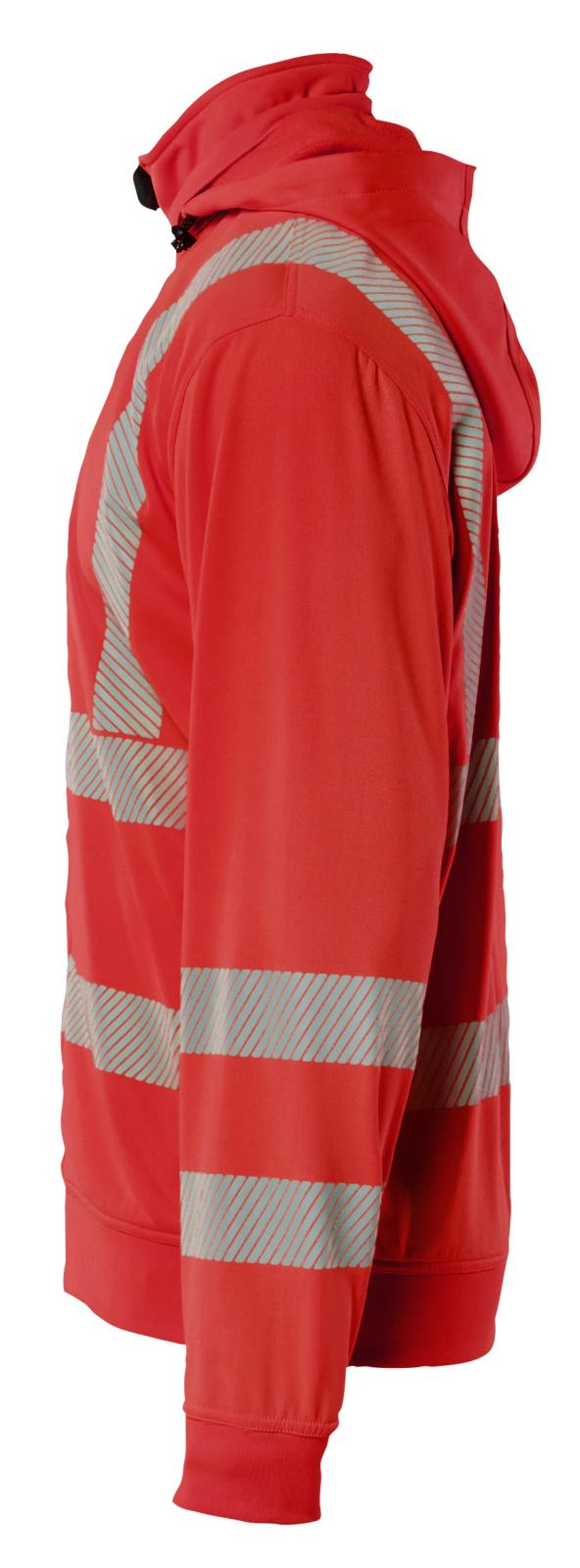 Blaklader High Vis Sweatshirt 35732538 afneembare capuchon HiVis fluo rood(5500)