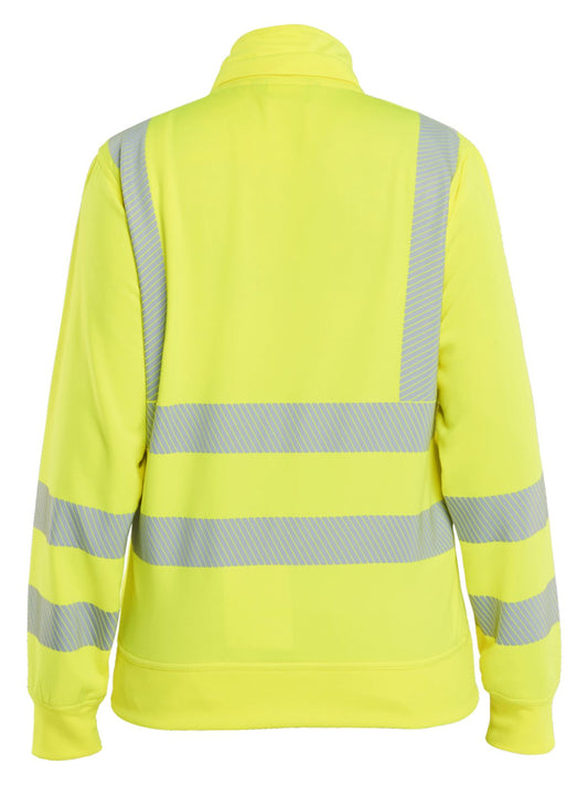 Blaklader Dames Sweatshirt 35742538 afneembare capuchon High Vis fluo geel(3300)