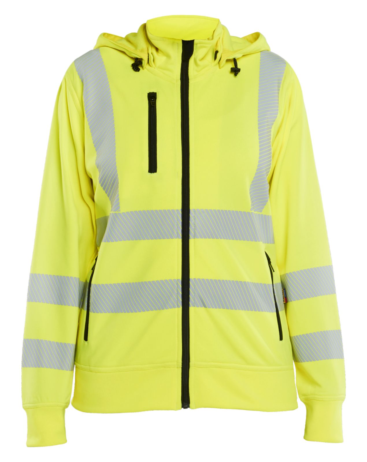 Blaklader Dames Sweatshirt 35742538 afneembare capuchon High Vis fluo geel(3300)