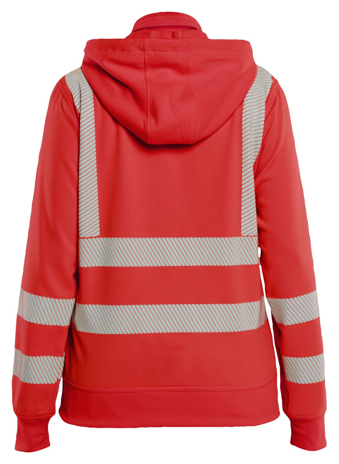 Blaklader Dames Sweatshirt 35742538 afneembare capuchon High Vis fluo rood(5500)
