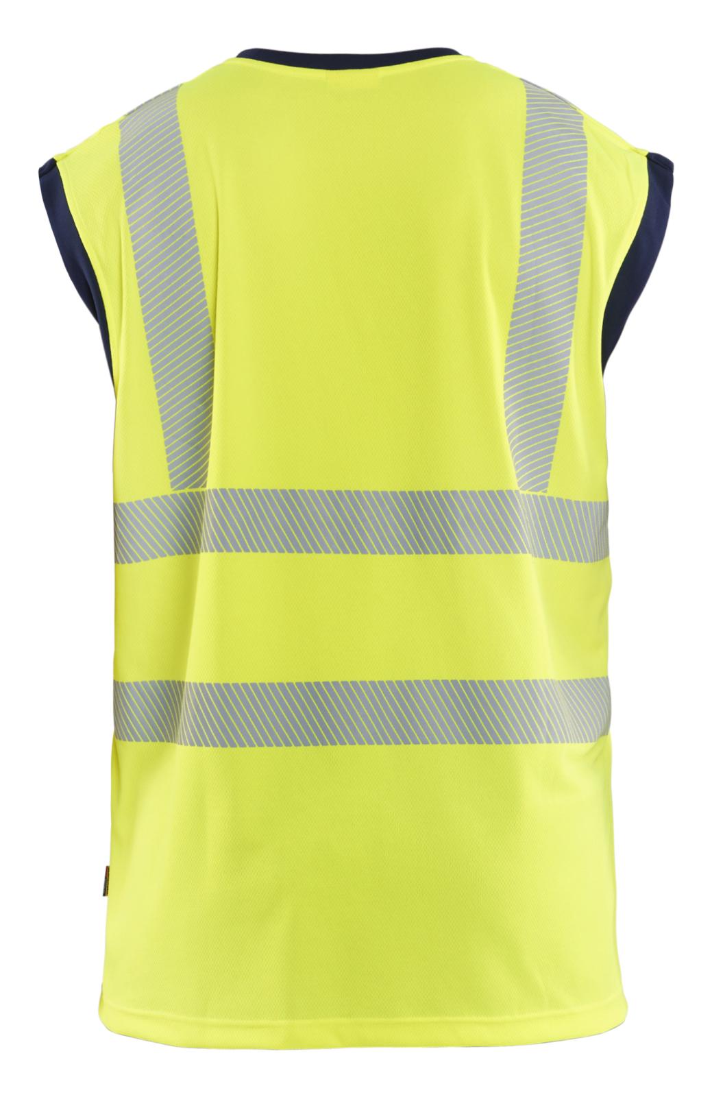 Blaklader High Vis Onderhemden 35751013 UV HiVis fluo geel-marineblauw(3389)