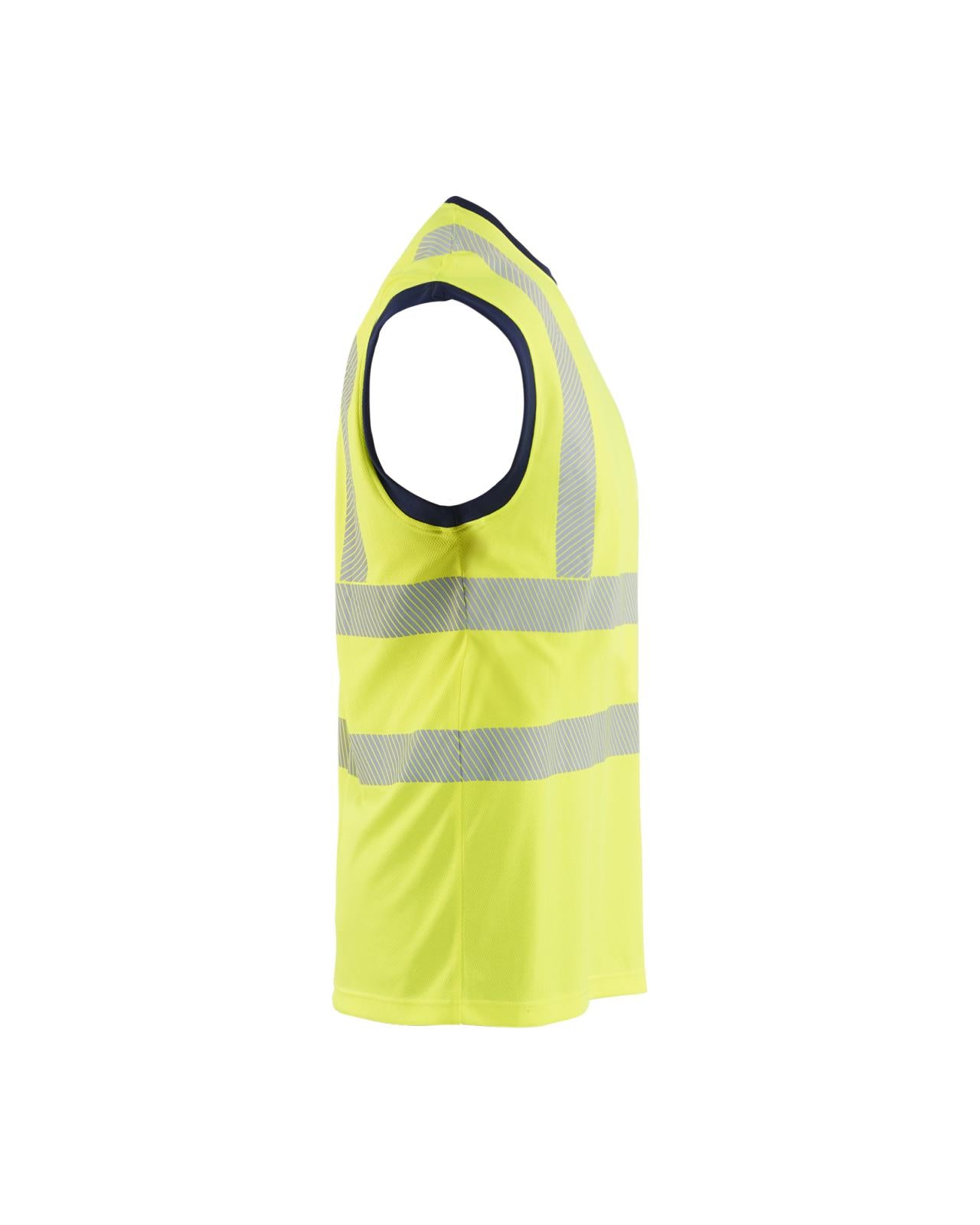 Blaklader High Vis Onderhemden 35751013 UV HiVis fluo geel-marineblauw(3389)