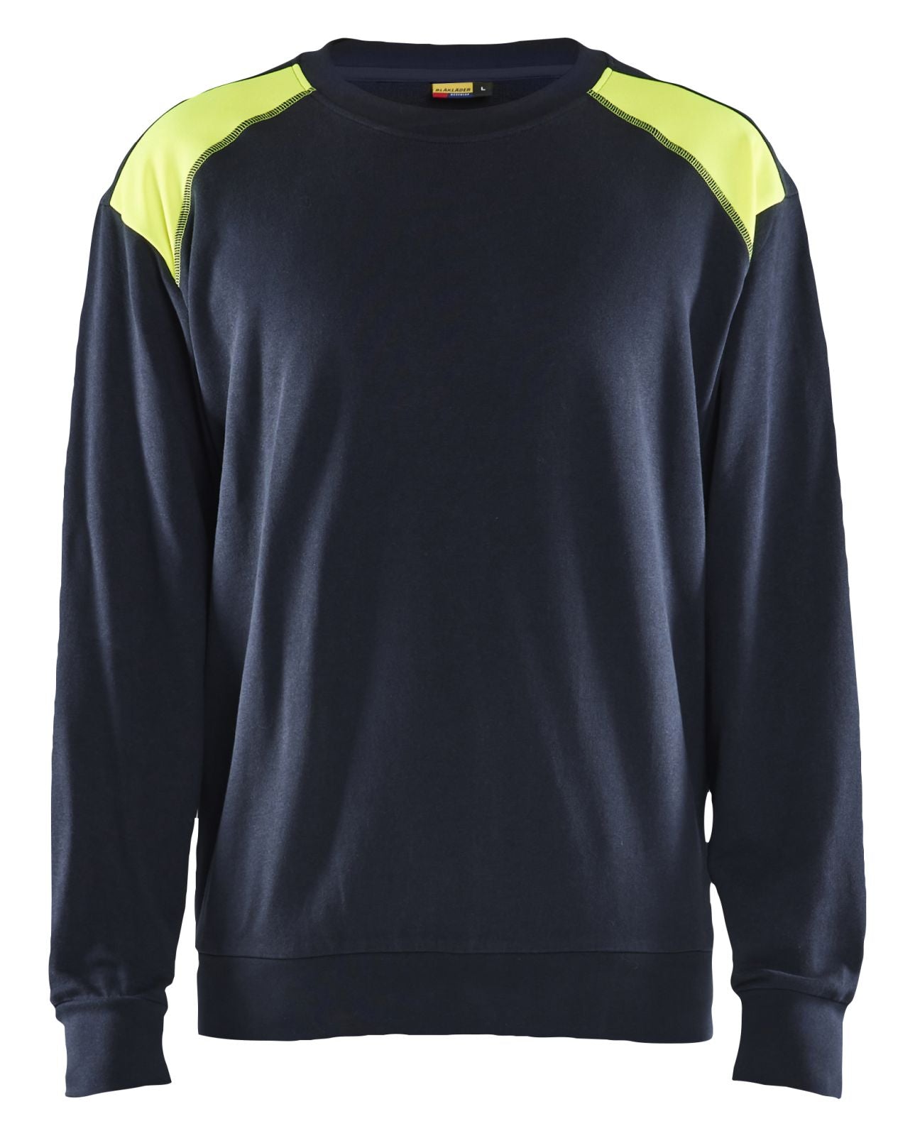 Blaklader Bi-Colour sweaters 35801158 HiVis donker marineblauw-fluo geel(8633)