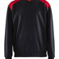Blaklader sweatershirts 35801158 zwart-rood(9956)