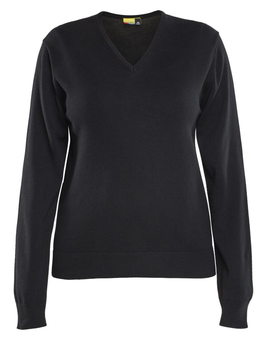 Blaklader Dames Truien 35912122 gebreid pullover katoen zwart(9900)