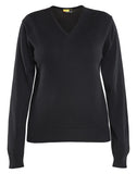 Blaklader Dames Truien 35912122 gebreid pullover katoen zwart(9900)