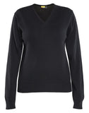 Blaklader Dames Truien 35912122 gebreid pullover katoen zwart(9900)