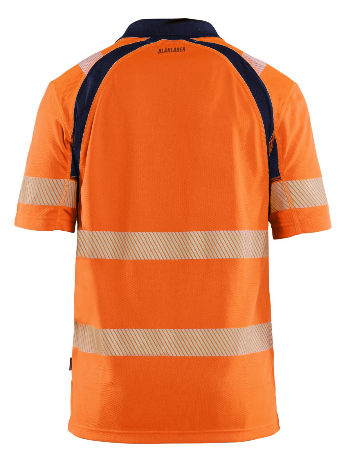 Blaklader High vis Poloshirts 35951013 UV HiVis fluo oranje-marineblauw(5389)