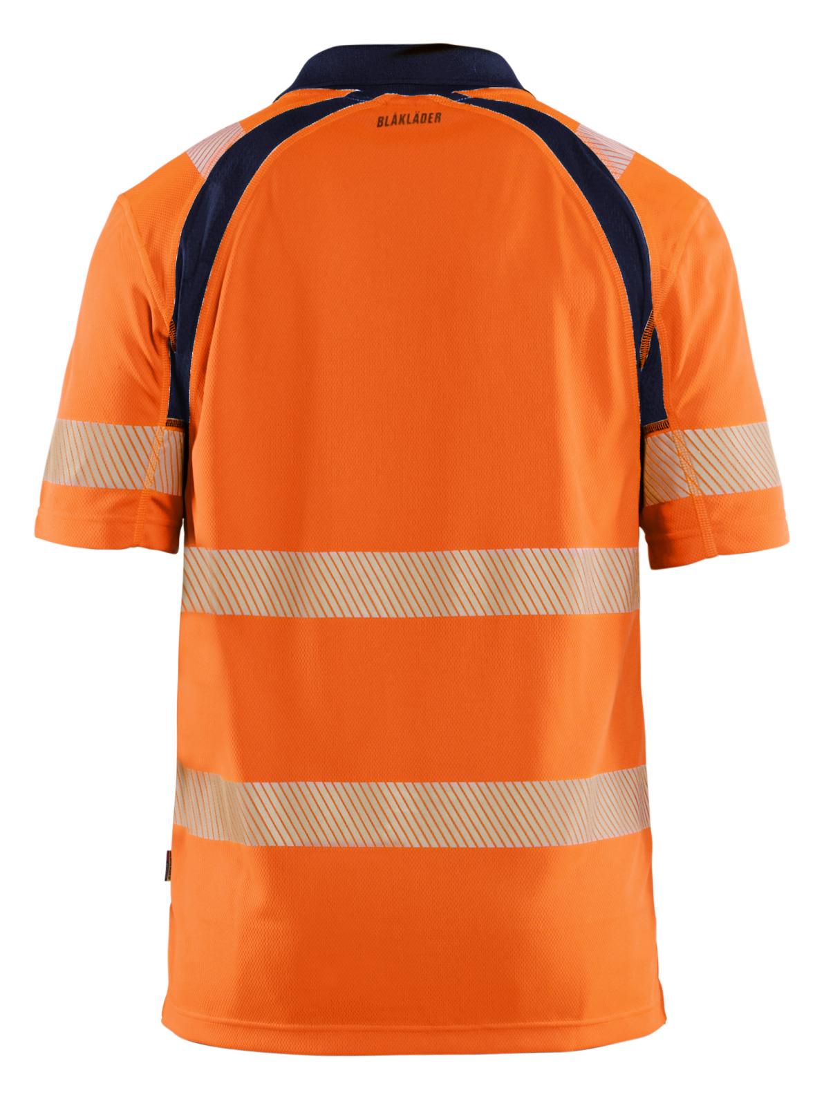 Blaklader High Vis Poloshirts 35951013 UV HiVis fluo oranje-marineblauw(5389)