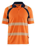 Blaklader High vis Poloshirts 35951013 UV HiVis fluo oranje-marineblauw(5389)