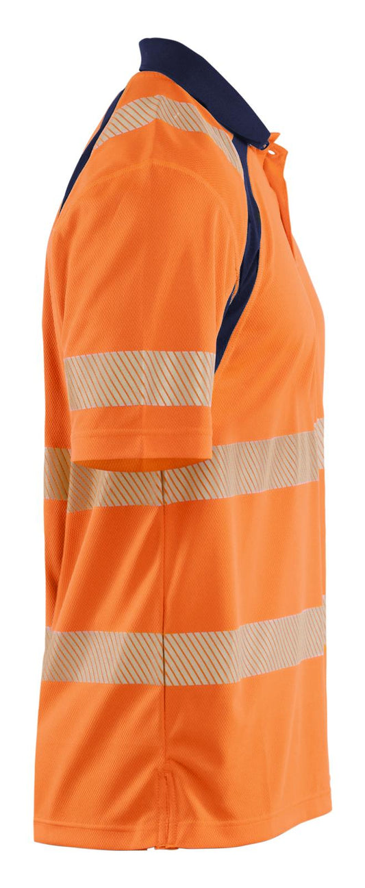 Blaklader High Vis Poloshirts 35951013 UV HiVis fluo oranje-marineblauw(5389)
