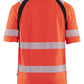 Blaklader High Vis Poloshirts 35951013 UV HiVis fluo rood-zwart(5599)