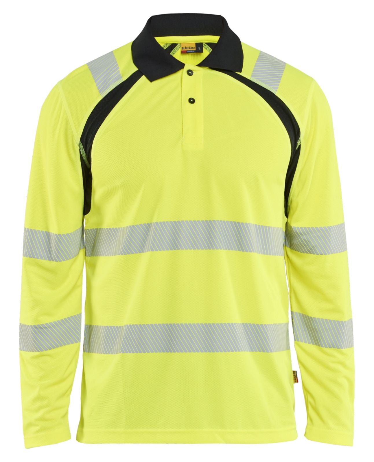 Blaklader High vis Poloshirt 35981013 UV lange mouwen HiVis fluo geel-zwart(3399)