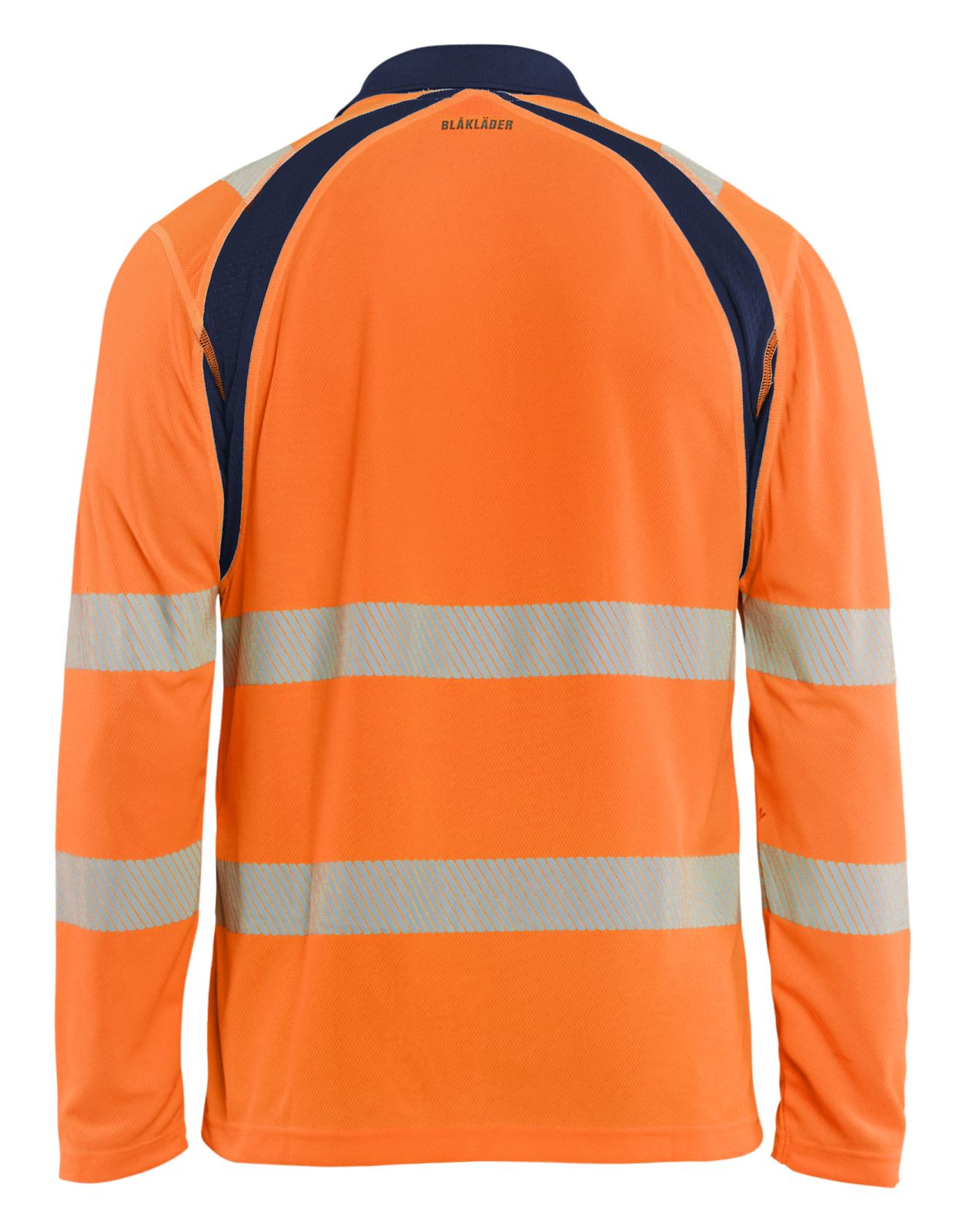 Blaklader High vis Poloshirt 35981013 UV lange mouwen HiVis fluo oranje-marineblauw(5389)
