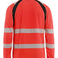 Blaklader High vis Poloshirt 35981013 UV lange mouwen HiVis fluo rood-zwart(5599)