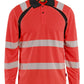 Blaklader High Vis Poloshirt 35981013 UV lange mouwen HiVis fluo rood-zwart(5599)