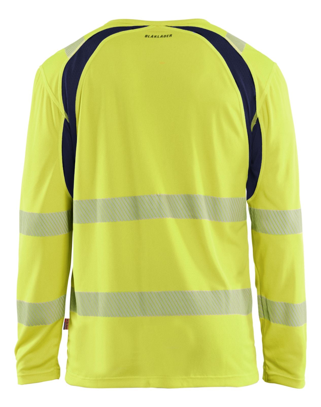 Blaklader High vis t-shirts 35991013 UV longsleeve fluo geel-marineblauw(3389)