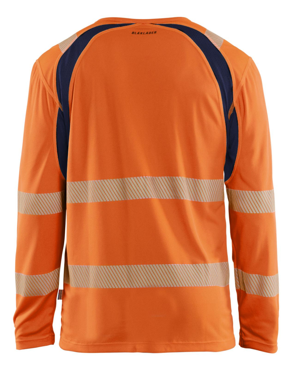 Blaklader High Vis t-shirts 35991013 UV longsleeve fluo oranje-marineblauw(5389)