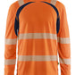 Blaklader High vis UV t-shirts 35991013 longsleeve fluo oranje-marineblauw(5389)