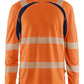 Blaklader High vis t-shirts 35991013 UV longsleeve fluo oranje-marineblauw(5389)