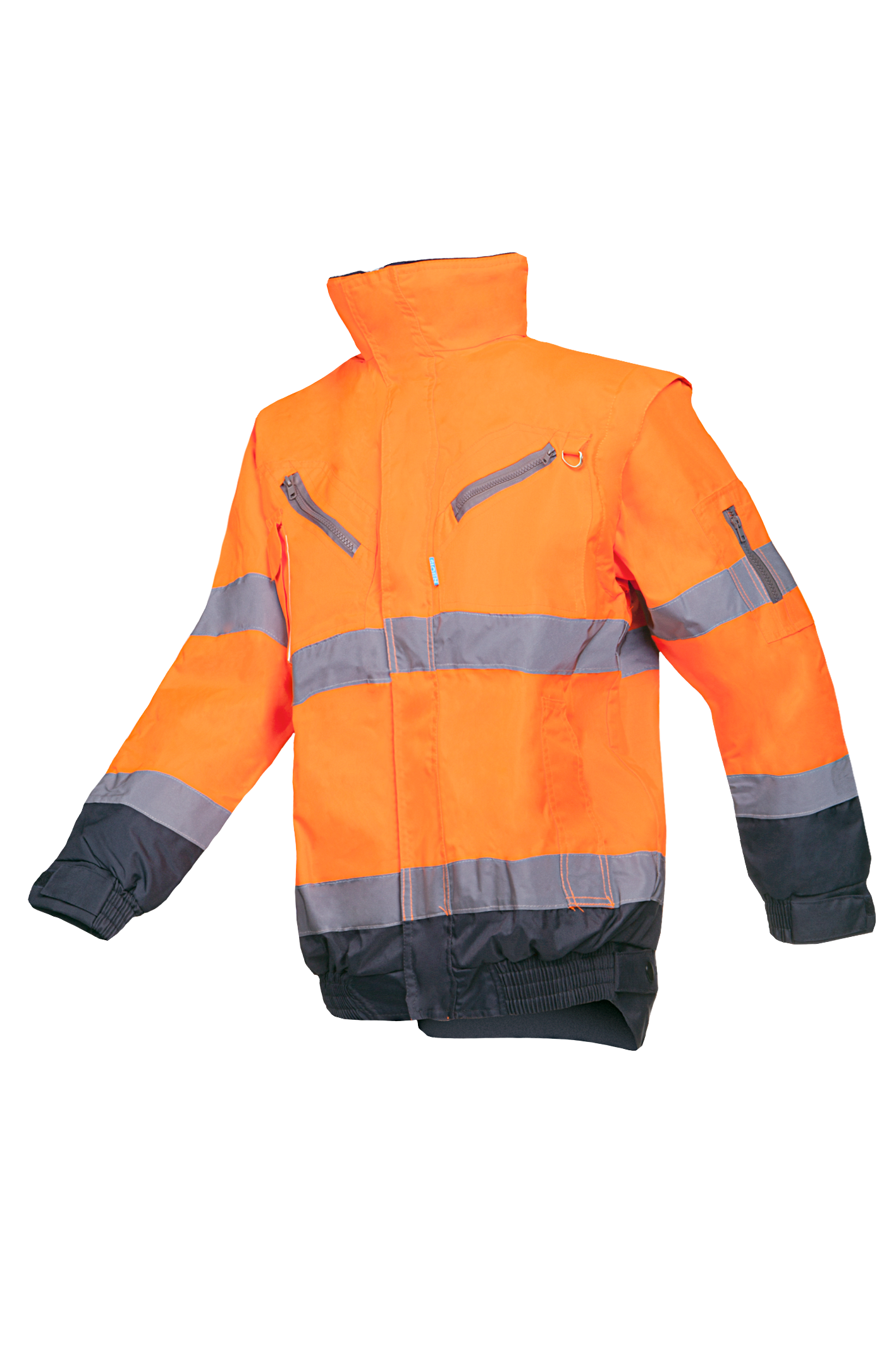 Sioen Jassen Campbell HiVis Uitneembare voering fluo oranje-marineblauw