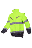 Sioen Jassen Campbell HiVis Uitneembare voering fluo geel-marineblauw