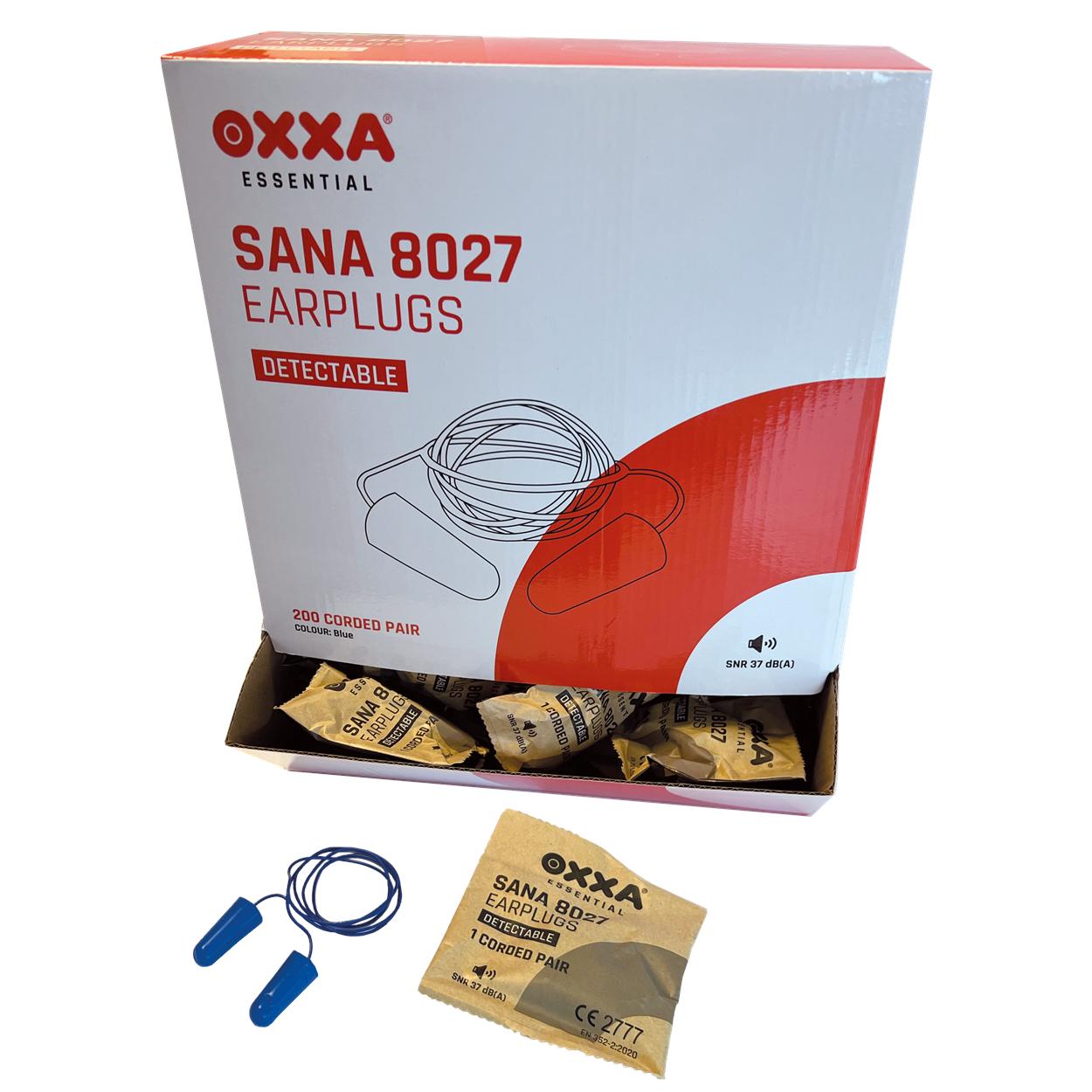 OXXA Essential Oordop Sana 8027 koortje dispenser 200 paar blauw