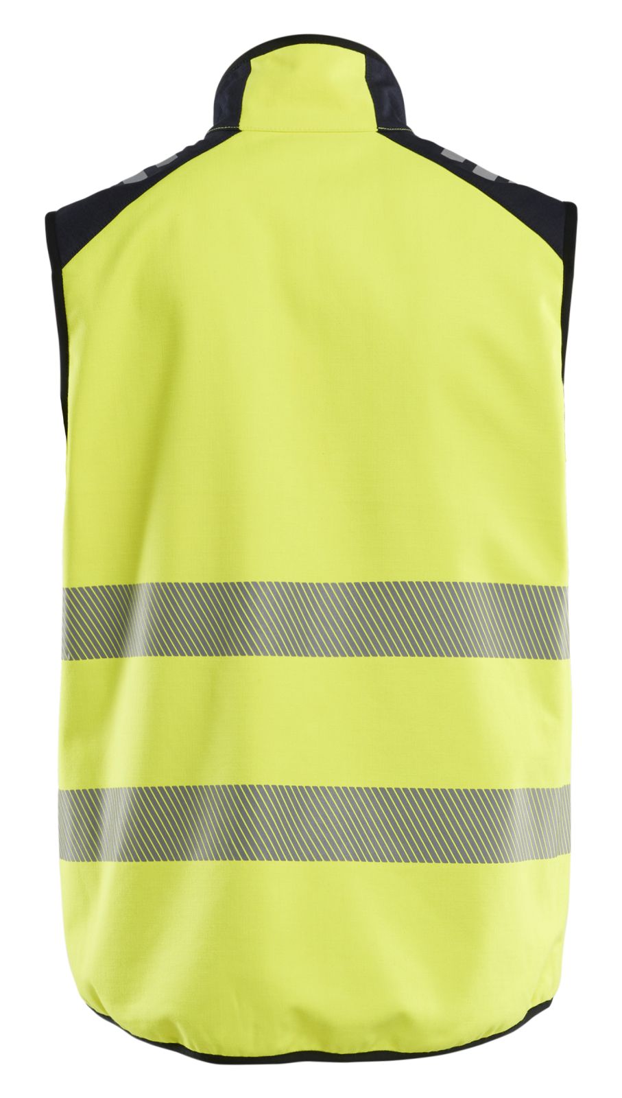 Blaklader Vlamvertragend APC 2 Multinorm Bodywarmer 38491560 softshell HiVis fluo geel-marineblauw(3389)
