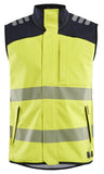 Blaklader Vlamvertragend APC 2 Multinorm Bodywarmer 38491560 softshell HiVis fluo geel-marineblauw(3389)