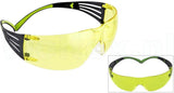 3M SecureFit Brillen SF400 SF403AFA AS/AF Anti kras- anti damp Verhoogd contrast geel