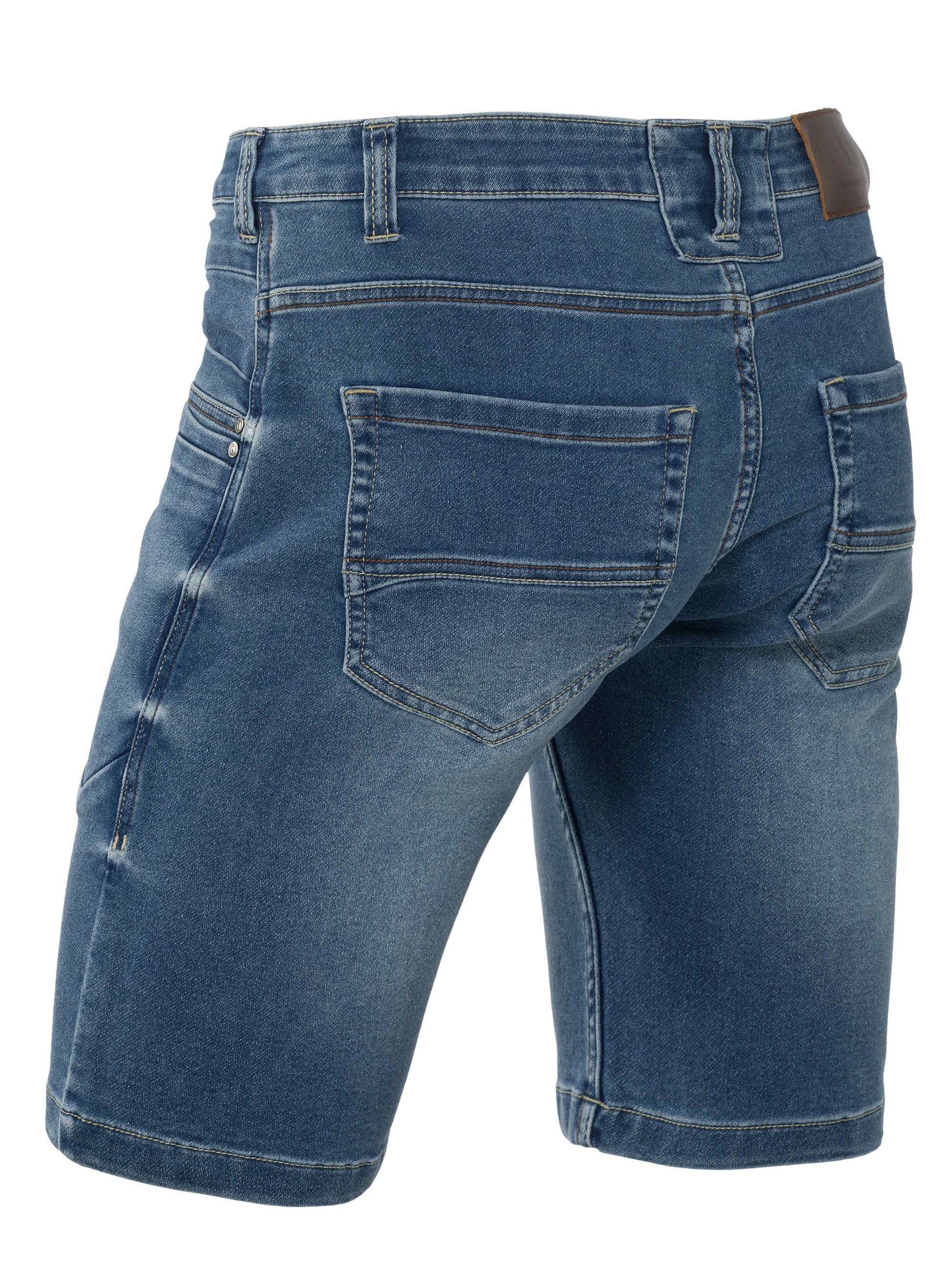 Brams Paris Seasonal NOS Shorts Korte broeken Nout C92 light blue stretch denim short lichtblauw(001)