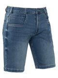 Brams Paris Seasonal NOS Shorts Korte broeken Nout C92 light blue stretch denim short lichtblauw(001)
