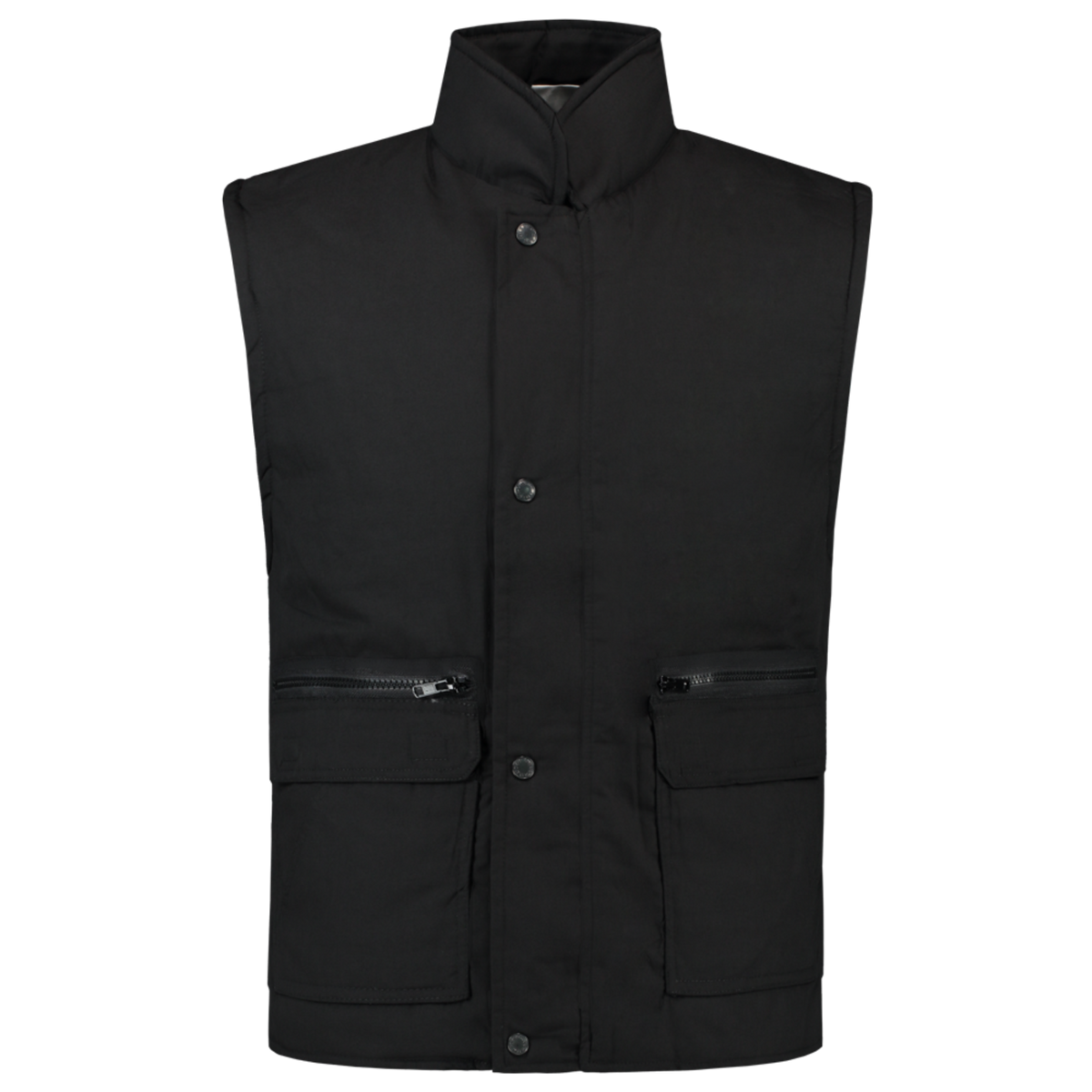 Tricorp Casual Bodywarmers 401001-BW160 Drukknopen Polyester- katoen zwart(black)