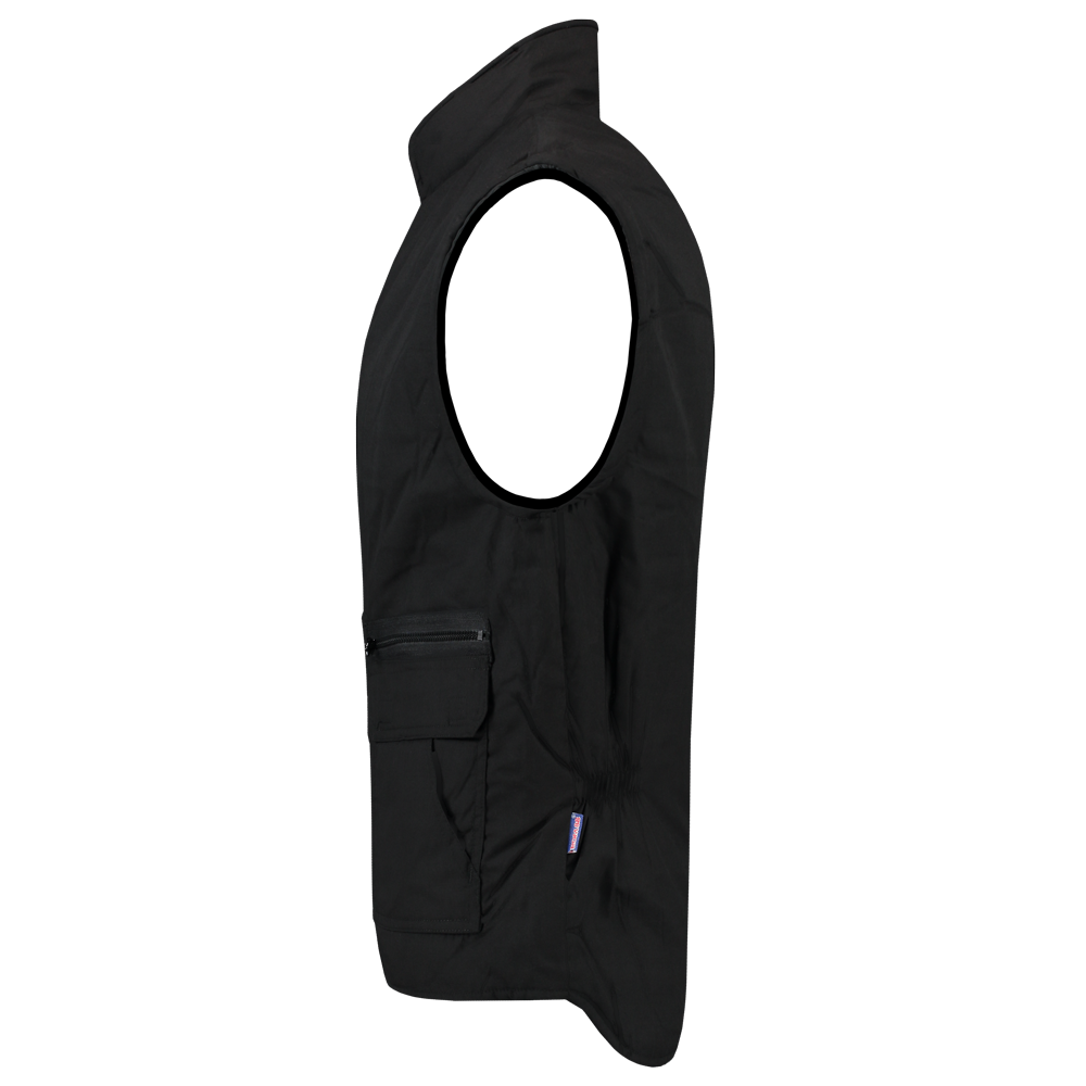 Tricorp Casual Bodywarmers 401001-BW160 Drukknopen Polyester- katoen zwart(black)