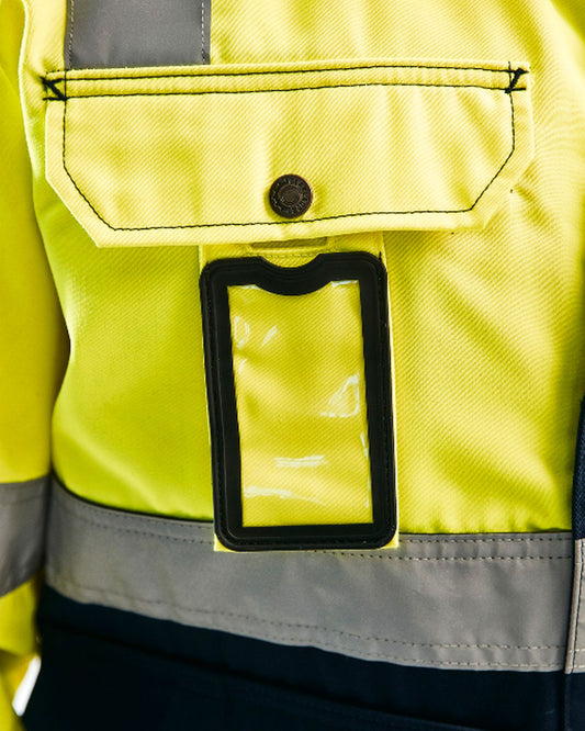 Blaklader Jassen 40231804 HiVis fluo geel-marineblauw(3389)