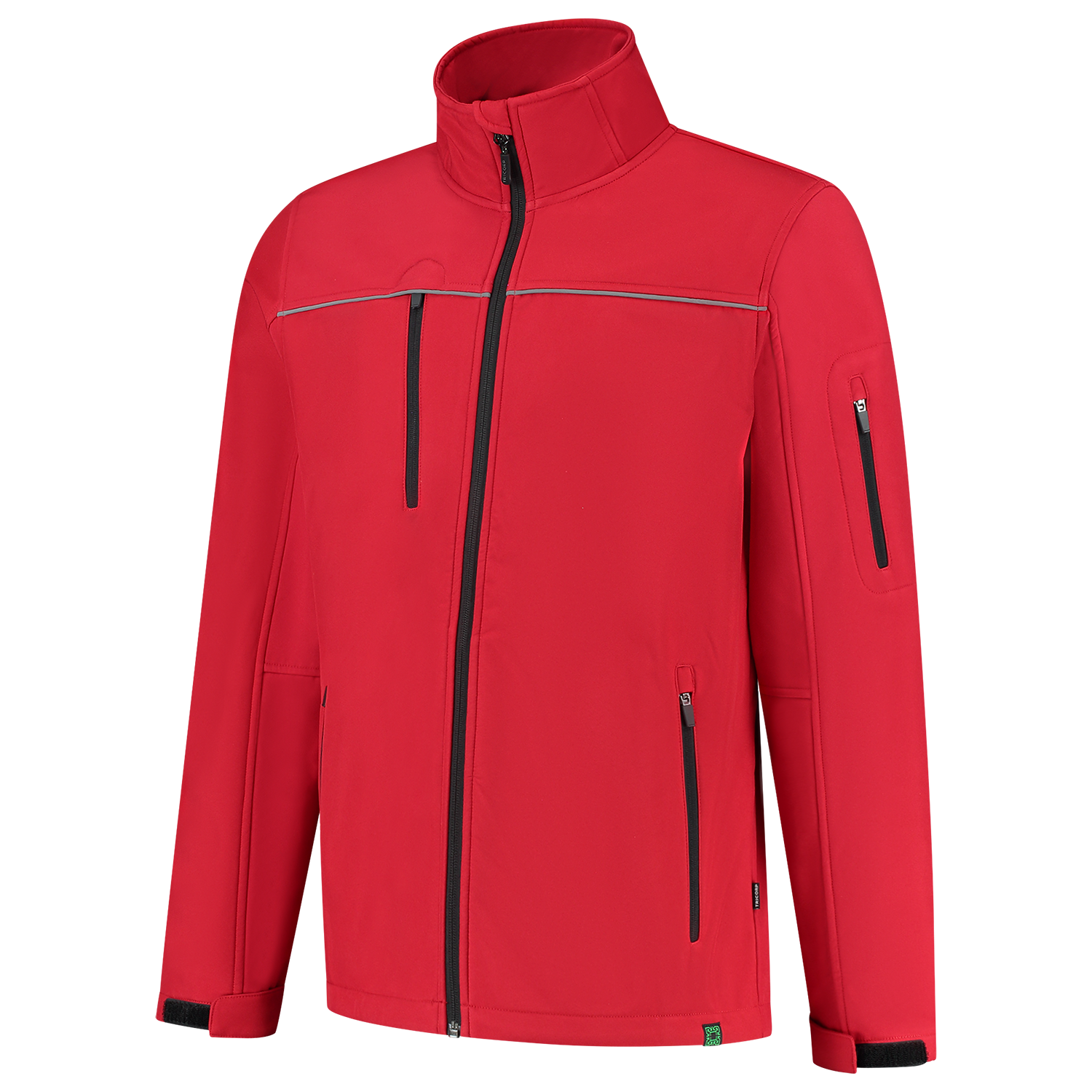 Tricorp Rewear Luxe Jassen 402701 softshell winddicht unisex rood(red)