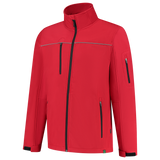 Tricorp Rewear Luxe Jassen 402701 softshell winddicht unisex rood(red)