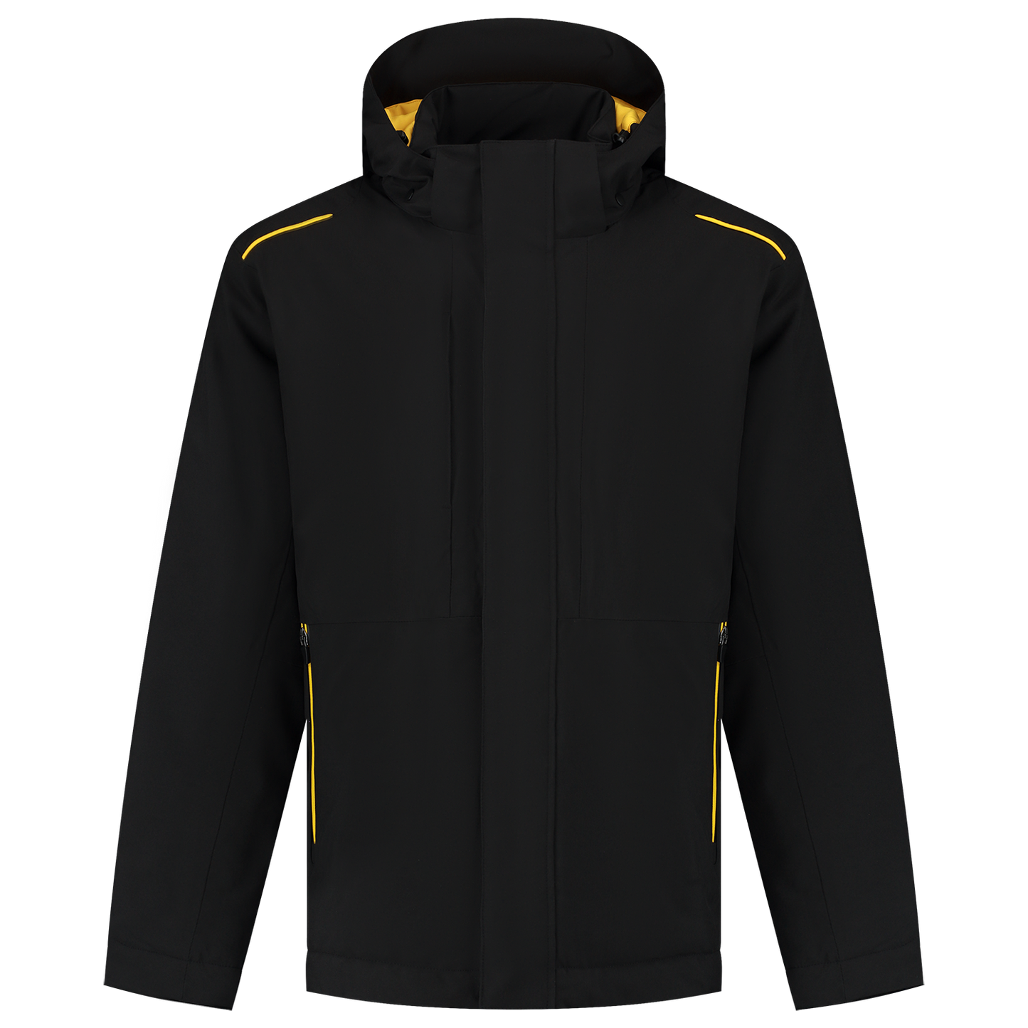 Tricorp Workwear Accent Jassen 402703 Winter Tech Shell zwart-geel(blackyellow)