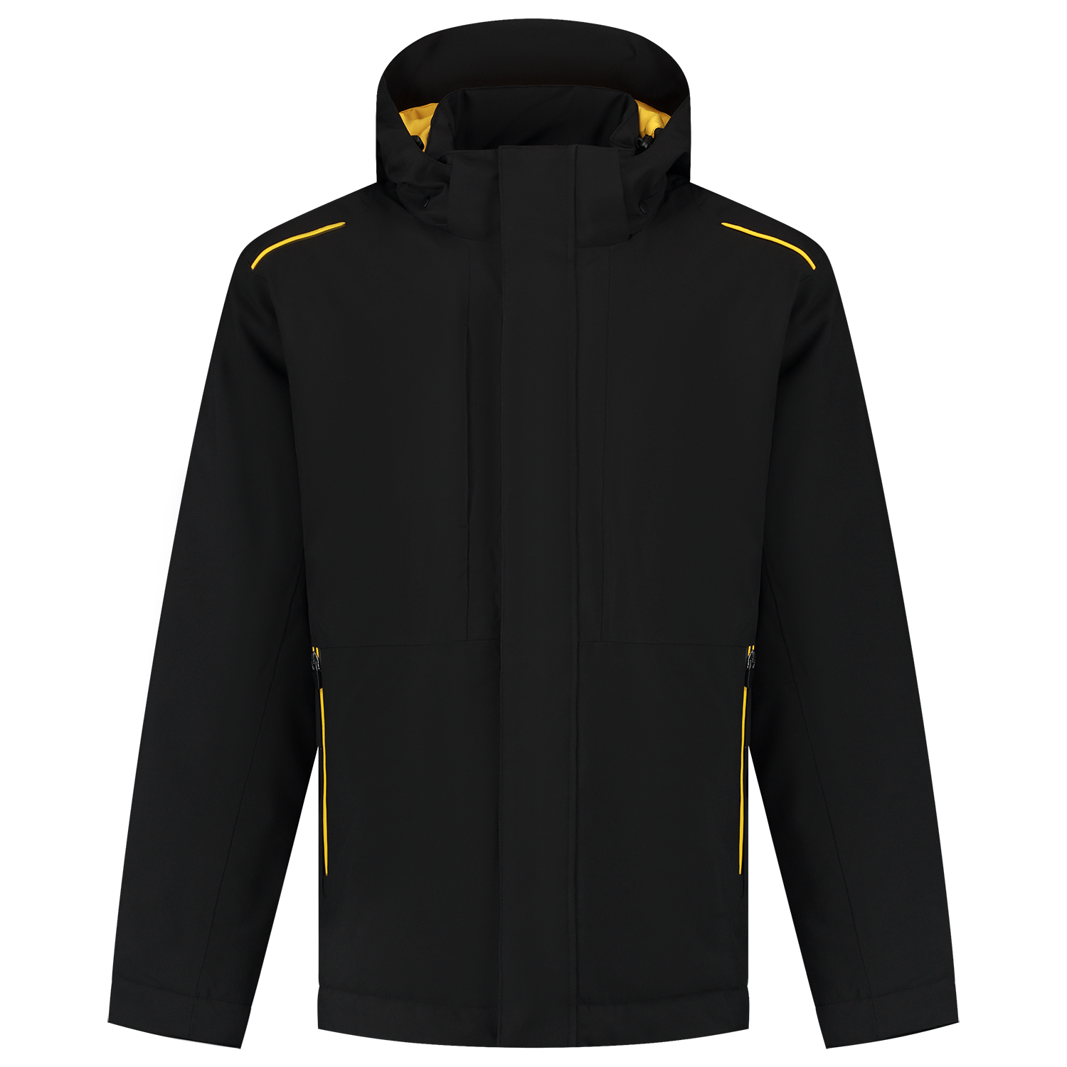Tricorp Workwear Accent Jassen 402703 Winter Tech Shell zwart-geel(blackyellow)