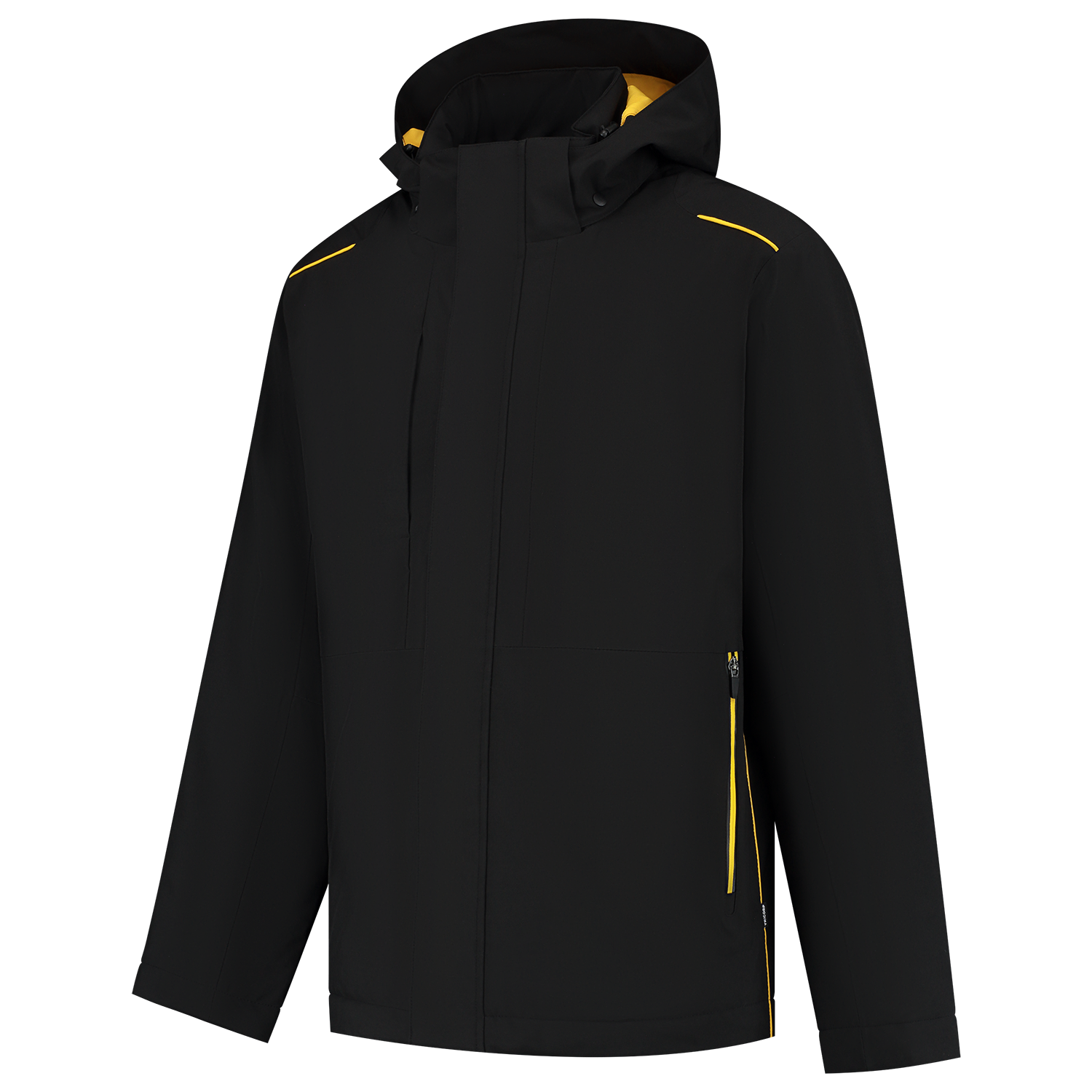 Tricorp Workwear Accent Jassen 402703 Winter Tech Shell zwart-geel(blackyellow)