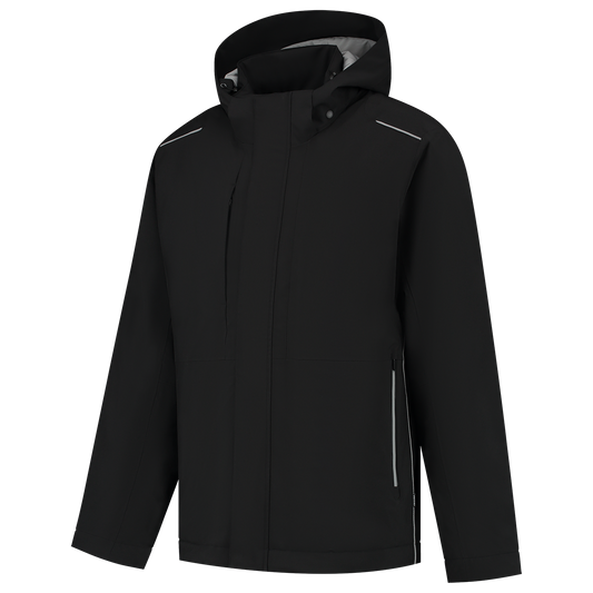 Tricorp Accent Jassen 402703 winter tech shell waterdicht winddicht unisez zwart-grijs(blackgrey)