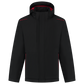 Tricorp Accent Jassen 402703 winter tech shell waterdicht winddicht unisez zwart-rood(blackred)