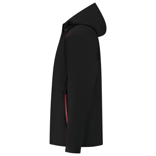 Tricorp Accent Jassen 402703 winter tech shell waterdicht winddicht unisez zwart-rood(blackred)