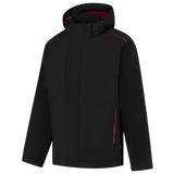 Tricorp Accent Jassen 402703 winter tech shell waterdicht winddicht unisez zwart-rood(blackred)
