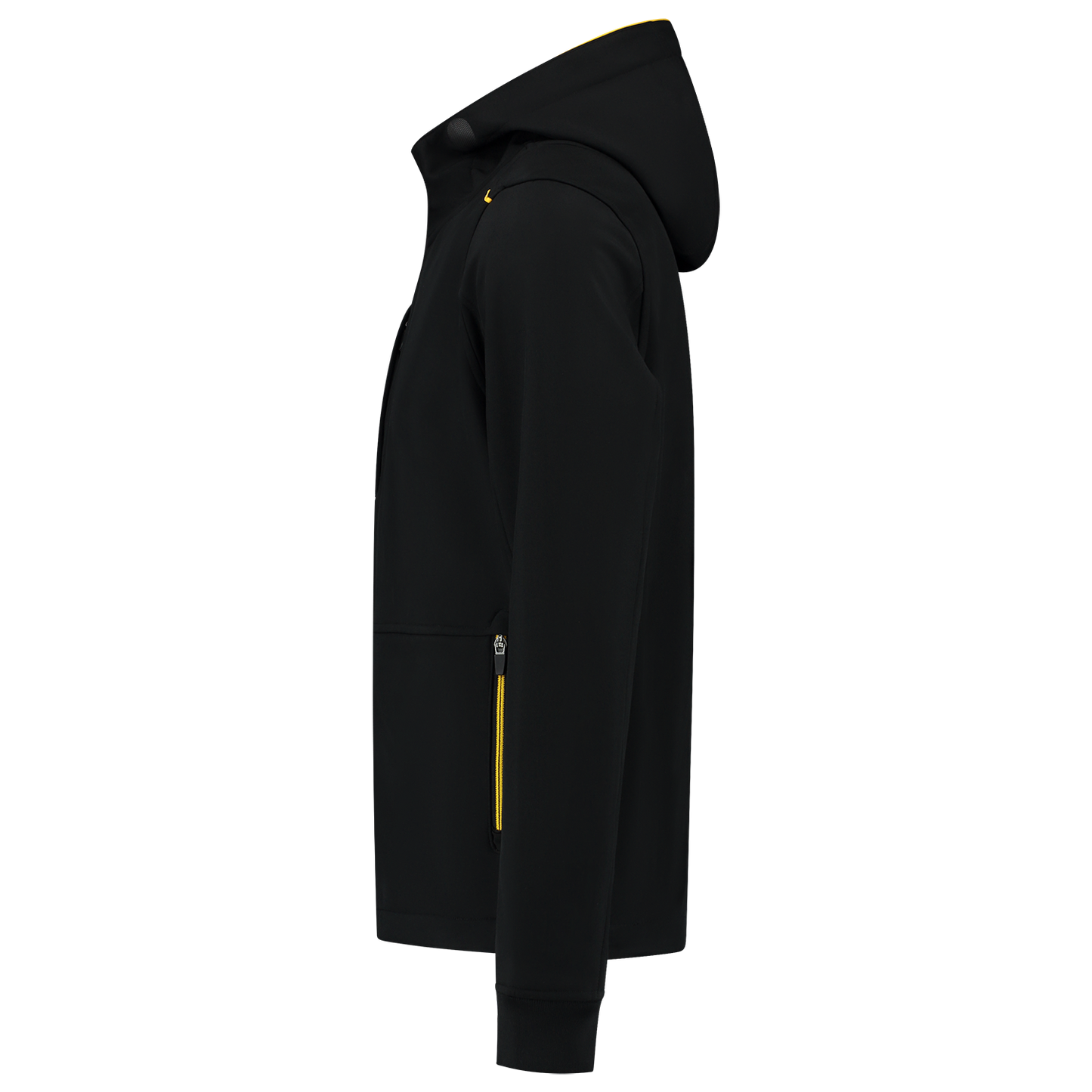 Tricorp Workwear Accent Jassen 402705 Softshell Capuchon zwart-geel(blackyellow)